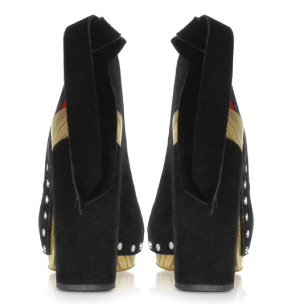 Proenza Schouler Black Suede Platform Heels Size 39 - Picture 3 of 8